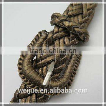 Lady's Braided Paper Braided Belt for Jeans photo-2
