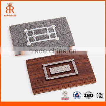 Patches for letterman jacket customized logo branded leather patch for denim