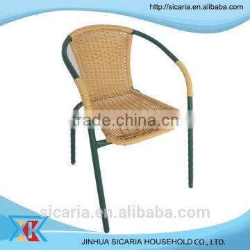 french metal bistro rattan chair