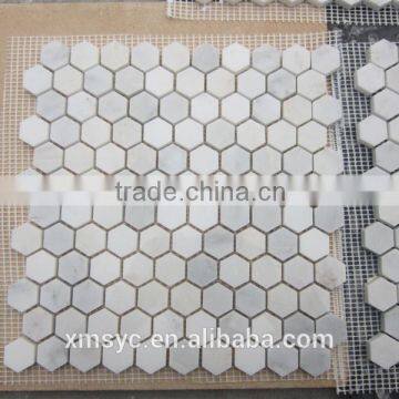 Carrara marble tiles mosaic