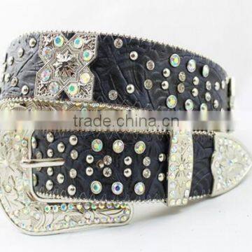 Hot new product western rhinestone studded belts