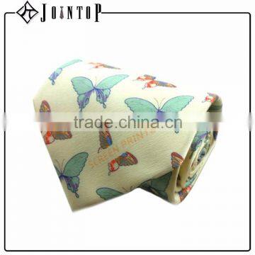 100% silk private label woman pattern making tie butterfly