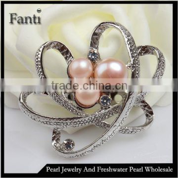 Zhuji natural pearl brooch jewelry manufacture price