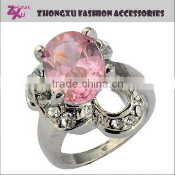 new custom high quality pink gemstone rings