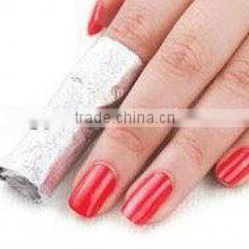 nail polish remover wrap foil sheets with embossed logo 20mic thickness