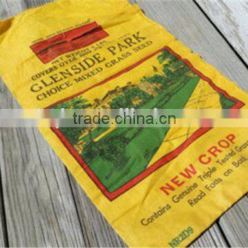 Grass seed woven polypropylene bags made in China