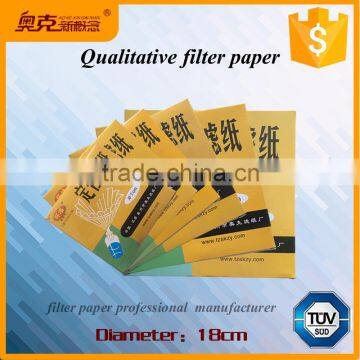 Factory production and sales 18cm qualitative filter paper for laboratory