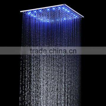 Free Shipping Top Sale Concealed Polished Stainless Steel Rainfall Shower Bath Led Light Shower Head photo-5