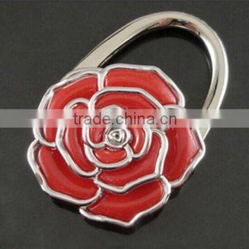 2016 New Rose Flower Scarf Folding Purse Handbag Bag Accessories/ Table Top Bag Holder Tea Bag Hanger photo-6