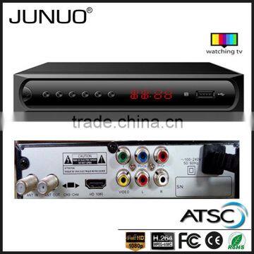 JUNUO china manufacture OEM new full hd mpeg4 h.264 mstar digital tv receiver ATSC Canada