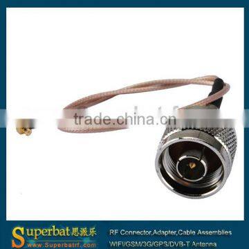 Wire cable N male to MCX male pigtail cable RG316 15cm RF cable assembly