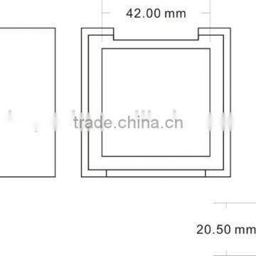 Retangular Orange Pressed Cosmetic Empty Compact Loose Powder Case photo-2