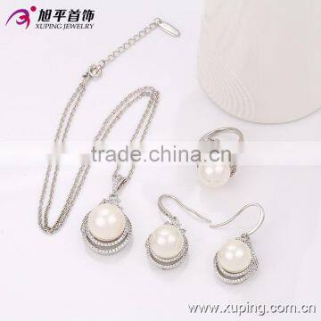 2016 new tend luxury fill with bead and cubic zirconia gold lewelry sets