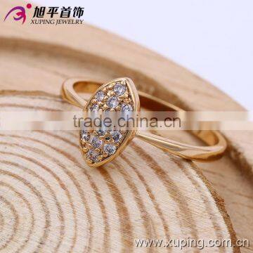 13385 Xuping Fashion Jewelry China Wholesale 18k Gold Ring Designs Luxury Glass Rings Charm Jewelery for Women photo-4