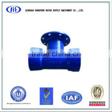 socket tees with flanged branch