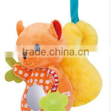 talking squirrel plush toy/plush animal squirrel keychain