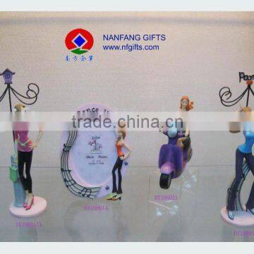 Polyresin jewelry holder, polyresin lady photo frame