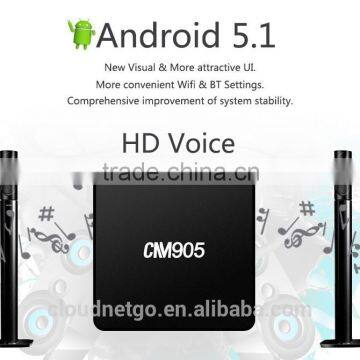 2016 New Chipset S905 hd kodi 4k s905 Pro Smart Android 5.1 TV Box CM905 Wifi TV box Android 5.1 OS Kodi 15.2 Set top box