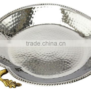 DESIGNER APPLE BOWL STAINLESS STEEL