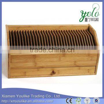 Bamboo Monthly Bill Bamboo Invoice Organizer with Drawer