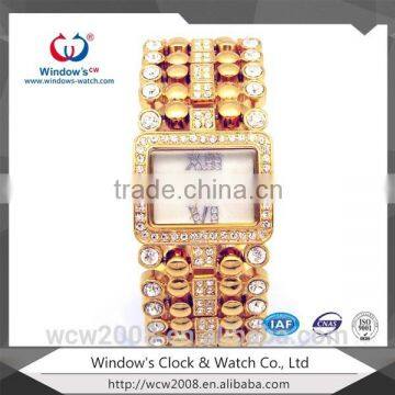 Copper Case Slim Stone Quartz Watch