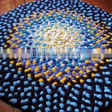High Quality 100% Cotton Round Braided Rug With Water Proof photo-4