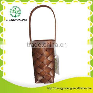 The amazing natural material high quality brown wine baskets with handle