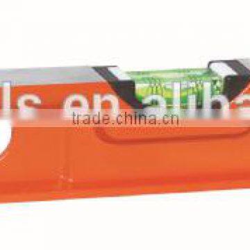 Heavy duty cast aluminium spirit level for scaffold use