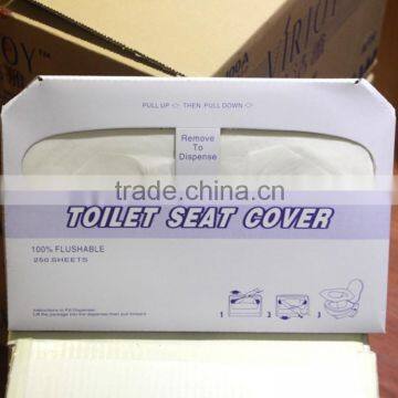 Antibacterial disposable paper toilet seat cover