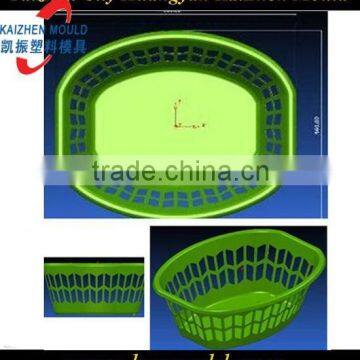 Plastic fruit basket mold injection desk collect box mold free designing basket mold machine