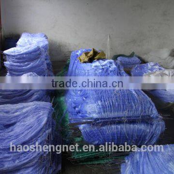 Types of blue nylon fishing nets