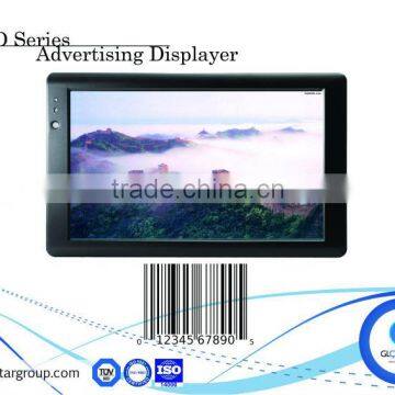 10 inch advertising player touch screen interactive advertising promotor Barcode function digital shelf displays