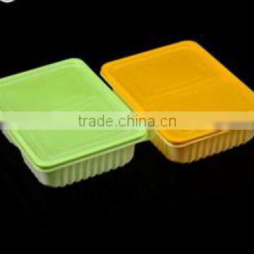 Food grade degradable PP Color Excellent 2 compartments food container ,lunch box