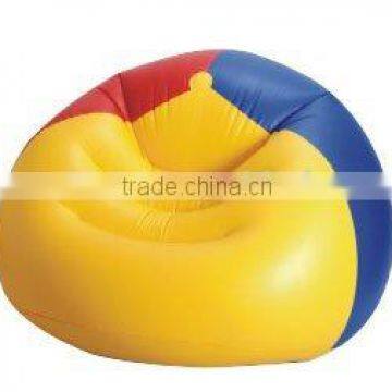 inflatable plastic chair 3primary colors