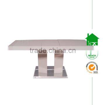 DT-2021 Modern High Gloss Extending Dining Table