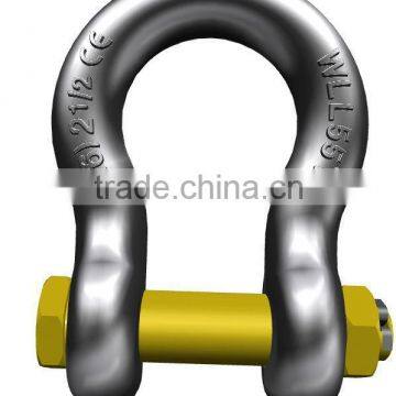 Drop forged alloy steel/carbon steel lifting hoist BX shape high strength shackle(alloy steel)