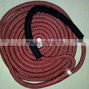 1/2" * 15' Red Double-Braid Nylon Rope Dock Line with 12" eye splice