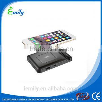 High Quality 3 Coils Qi Wireless Charger Power Bank,portable and Slim Wireless Charger Power Bank for Pad Holder photo-3