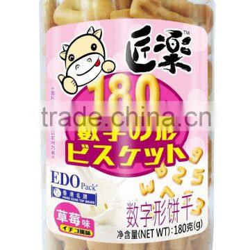 EDO PACK-180g Digital biscuit(strawberry flavour)