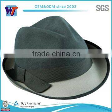 2016 new design felt custom fedora hat wool felt hats