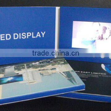 video card with lcd 4.3 inch with lcd video brochure card