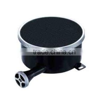 110-200mm customized diameter circle shape single tube enamelled black catalytic infrared ceramic gas cooking burner