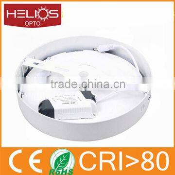 factory supply 6w/9w/12w/15w/18w/24w 8 inch round led panel light surfacemounted