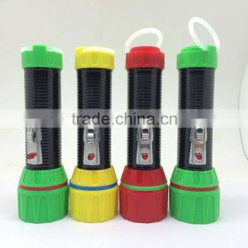tiger head plastic led flashlight torch world export-ftp990