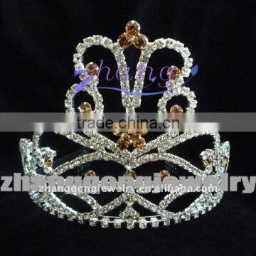 colored flower rhinestone princess tiara