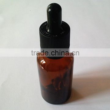 Amber essential oil bottles with the glass dropper