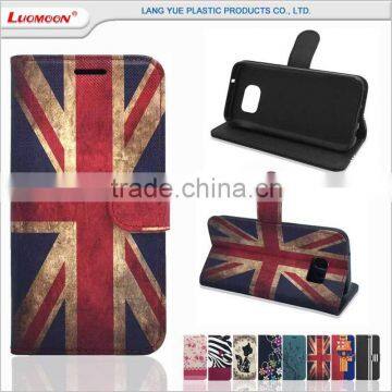 Union Jack painting flip leather case for iphone 6s se 5 4 5s 4s 5c 7