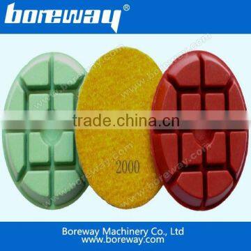 Diamond marble floor polishing pads
