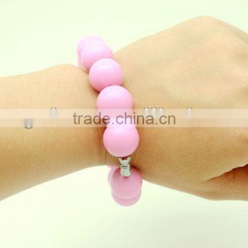 fashion silicone chewing bead bracelet