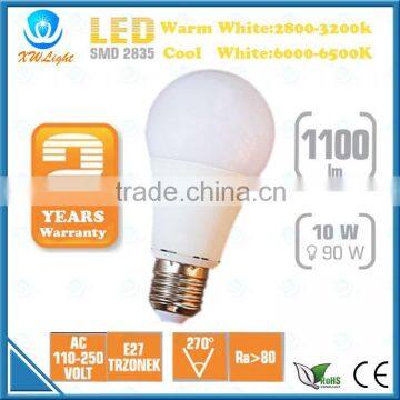 China E27 A60 10W LED Bulb with CE ROHS